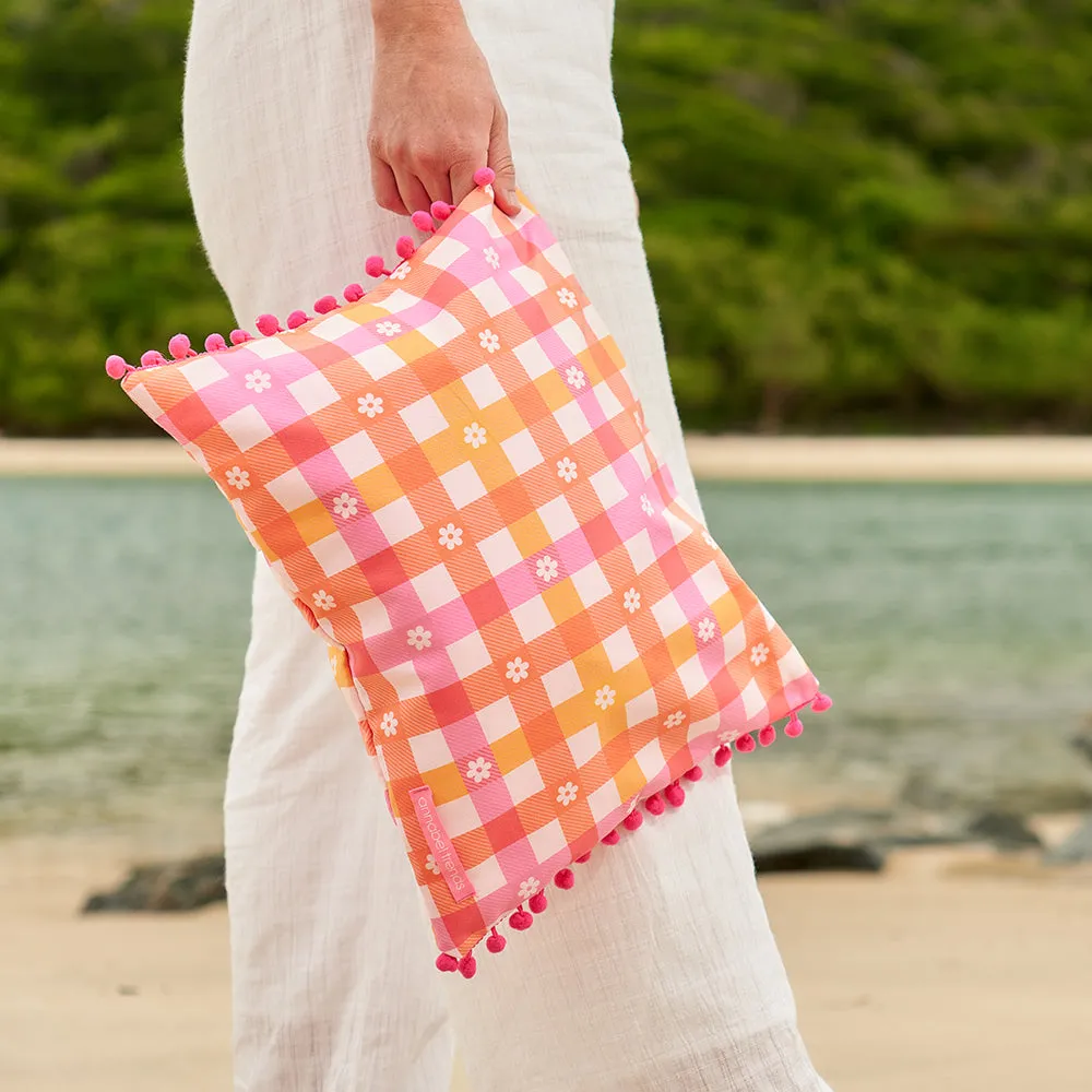 Inflatable Beach Pillow - Heart Shaped Rock