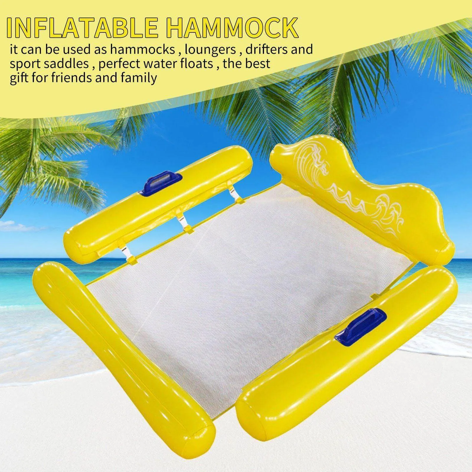 Inflatable Floating Water Lounger Hammock