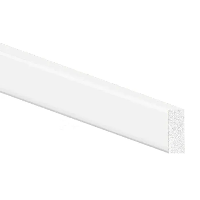 Inteplast Group Building Products  1/2-in x 0.75-in x 8-ft Finished Polystyrene Baseboard Moulding (1/2" x 0.75" x 8', Finished Polystyrene)