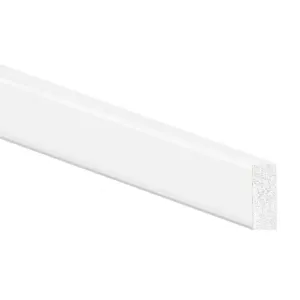 Inteplast Group Building Products  1/2-in x 0.75-in x 8-ft Finished Polystyrene Baseboard Moulding (1/2" x 0.75" x 8', Finished Polystyrene)