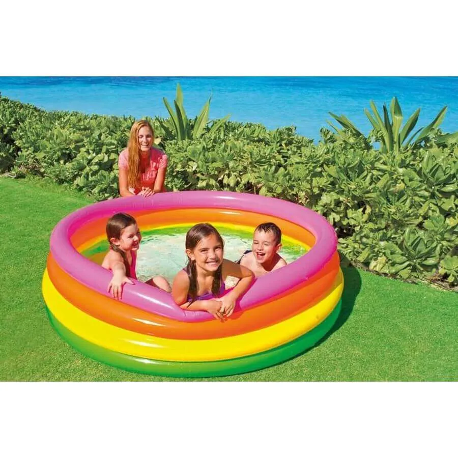 Intex 4-Ring Sunset Glow Pool (165cm x 45cm)