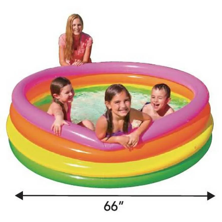 Intex 4-Ring Sunset Glow Pool (165cm x 45cm)