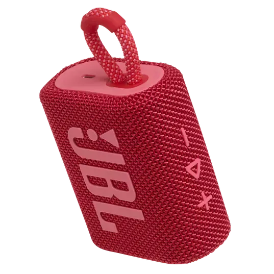 JBL GO 3 Portable Bluetooth Speaker (Red)