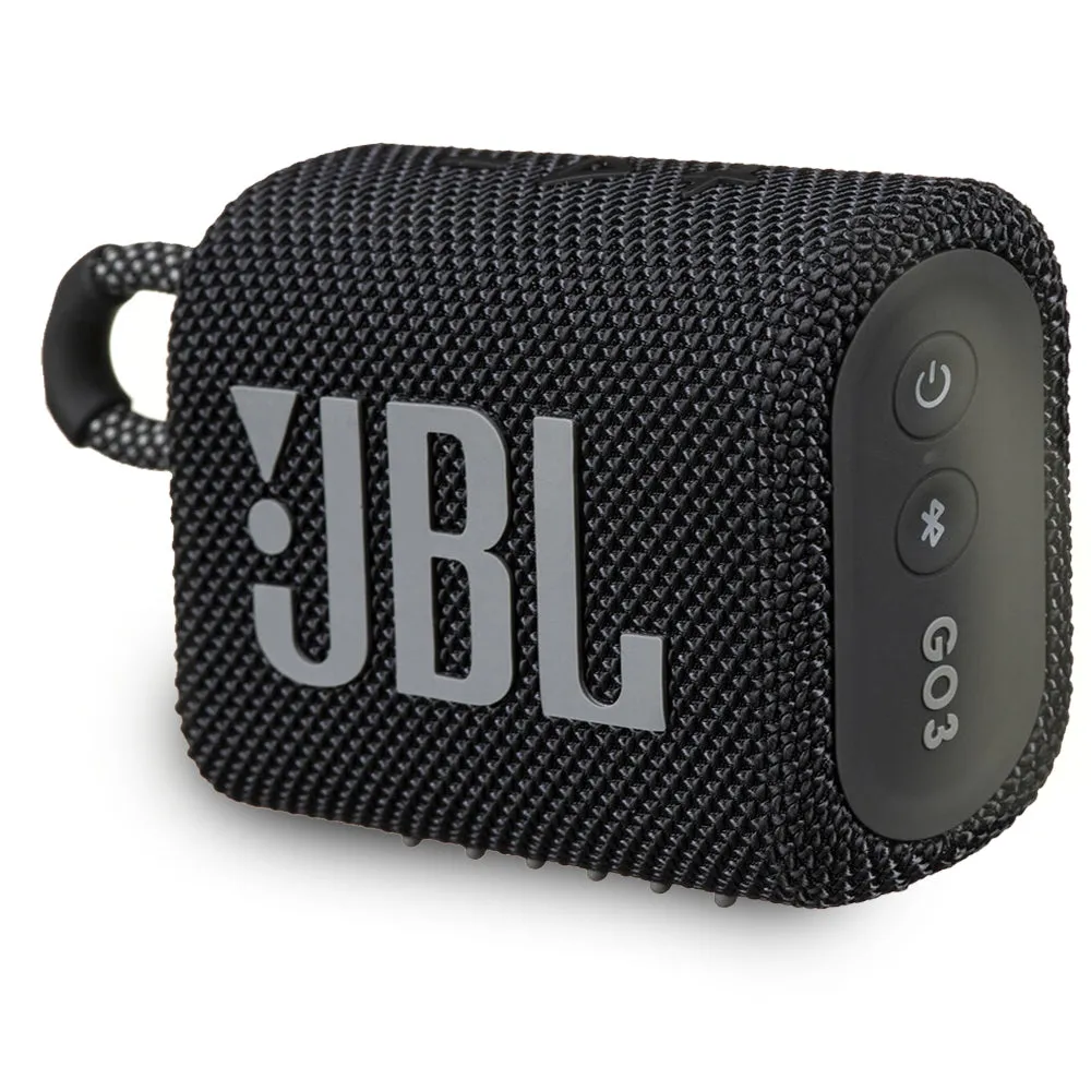 JBL Go 3 Portable Waterproof Wireless IP67 Dustproof Outdoor Bluetooth Speaker (Black)