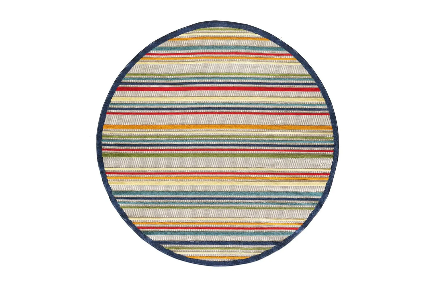 KAS Calla Stripes Round Indoor/Outdoor Rug