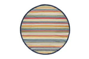 KAS Calla Stripes Round Indoor/Outdoor Rug