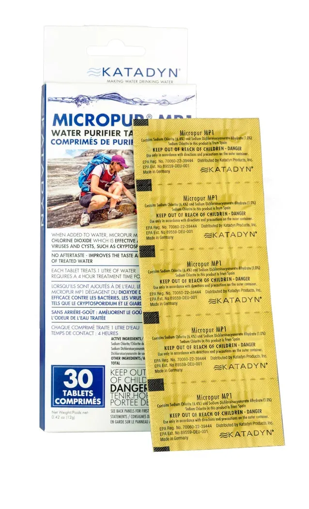 Katadyn - Micropur MP1 Water Purifier Tablets (30 pk)