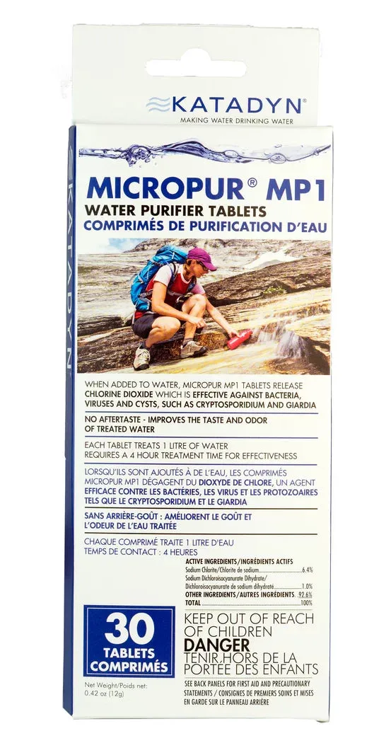 Katadyn - Micropur MP1 Water Purifier Tablets (30 pk)