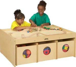 KIDS ACTIVITY PLAY TABLE with 6 Bins G