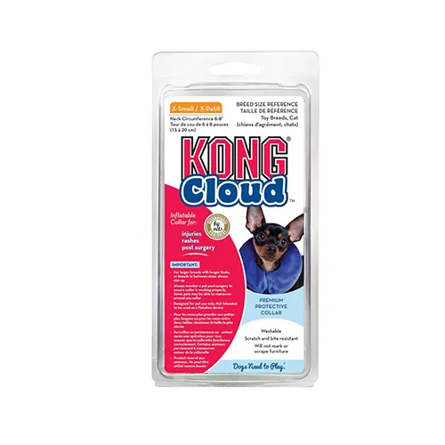 KONG Cloud Collar - Inflatable Collar for Injuries, Post Surgery Recovery