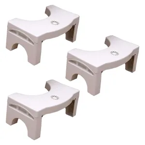 Kuber Step up Stool Foldable Air Freshener Box Nonslip Padding 35 x 20 x 8 cm.-Pack of 3