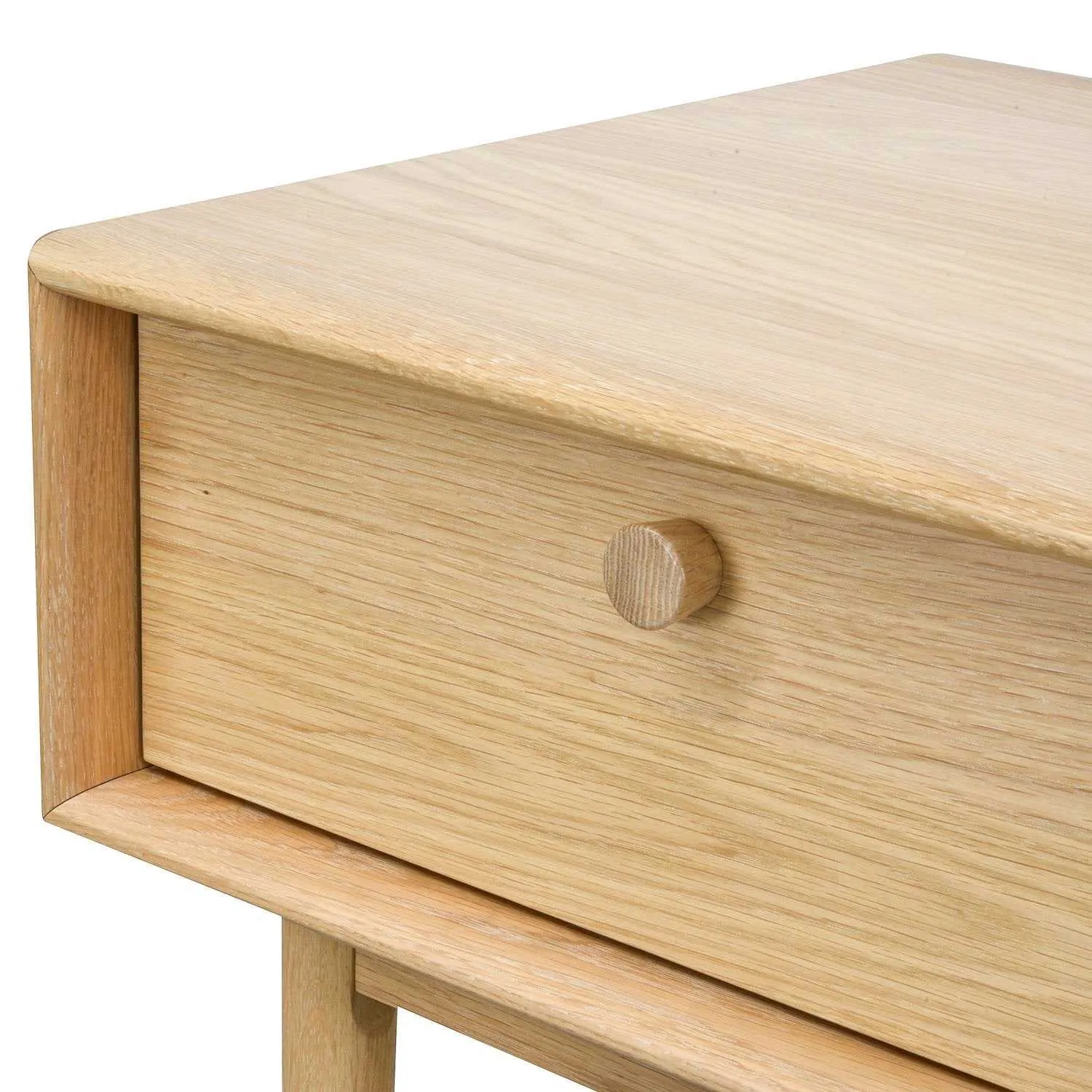 Lamp Side Table with Drawer - Natural