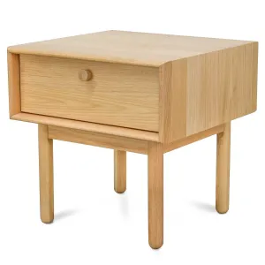 Lamp Side Table with Drawer - Natural