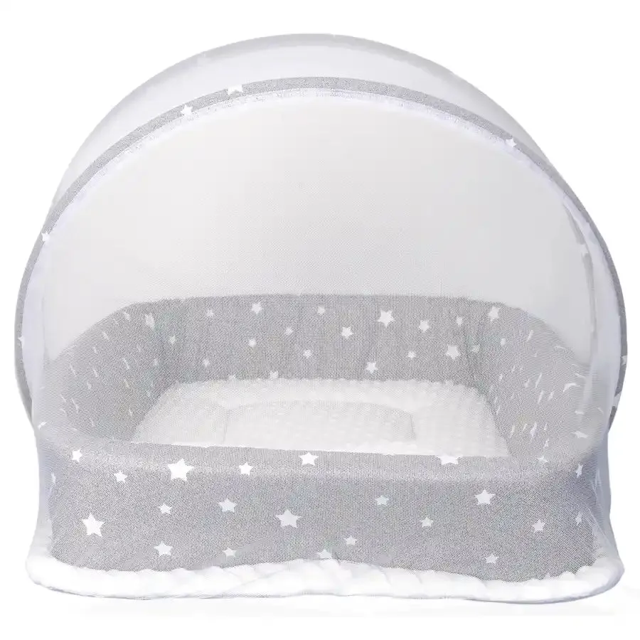 Little Angel Baby Bed With Comfy Paddings (Grey)