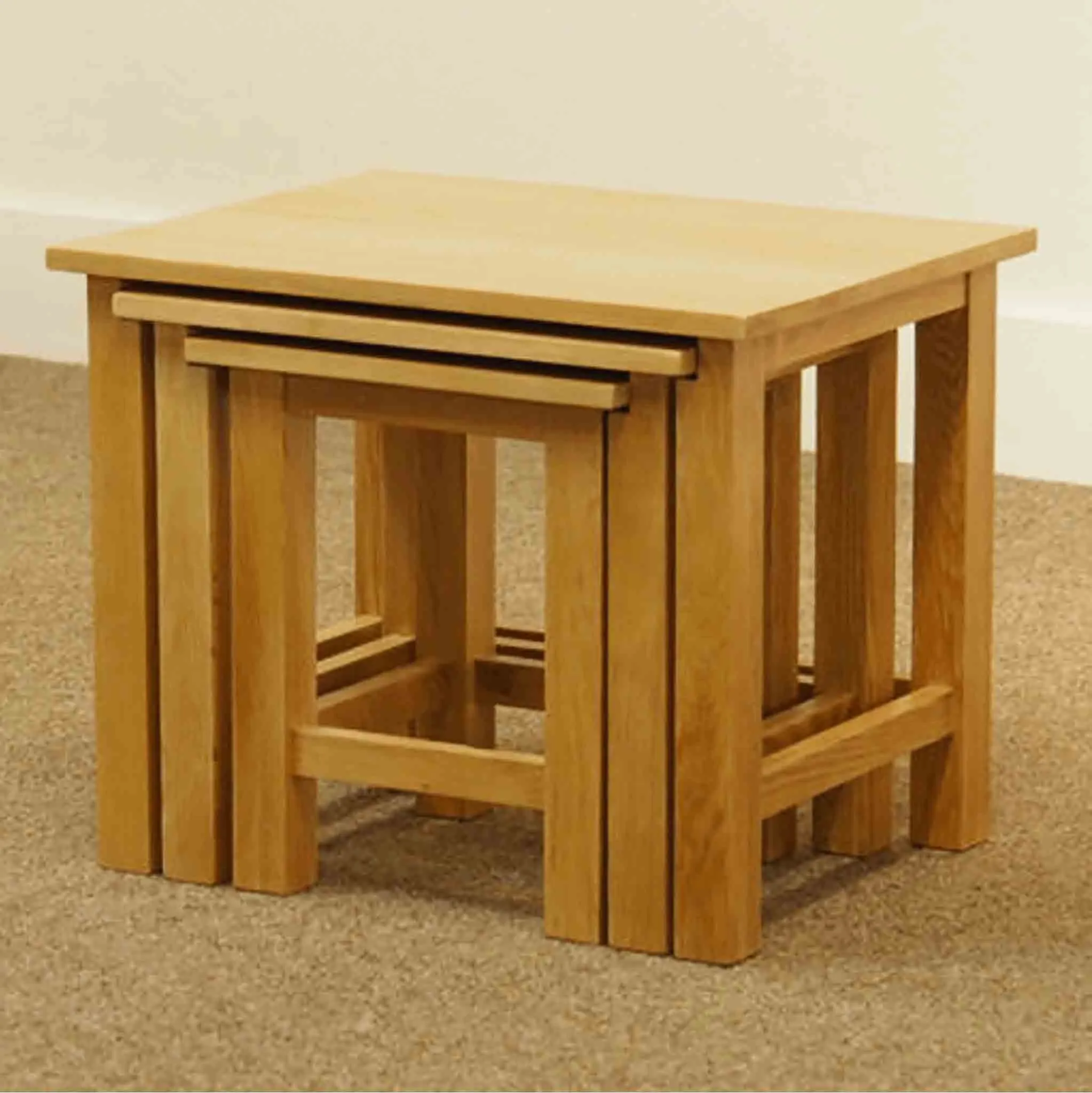 London Oak Nest of Tables