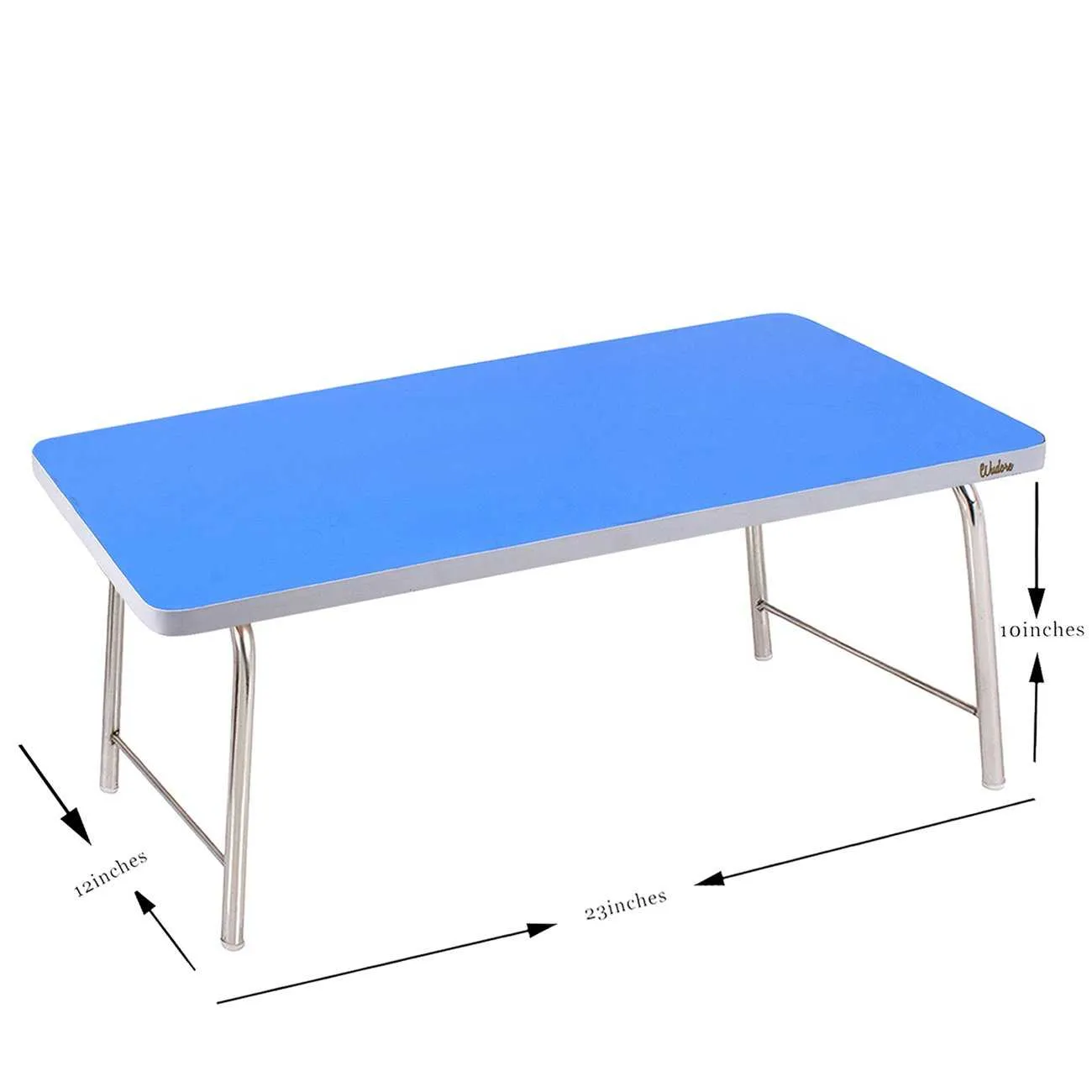 Mini Laptop table with folding legs I Medium Blue