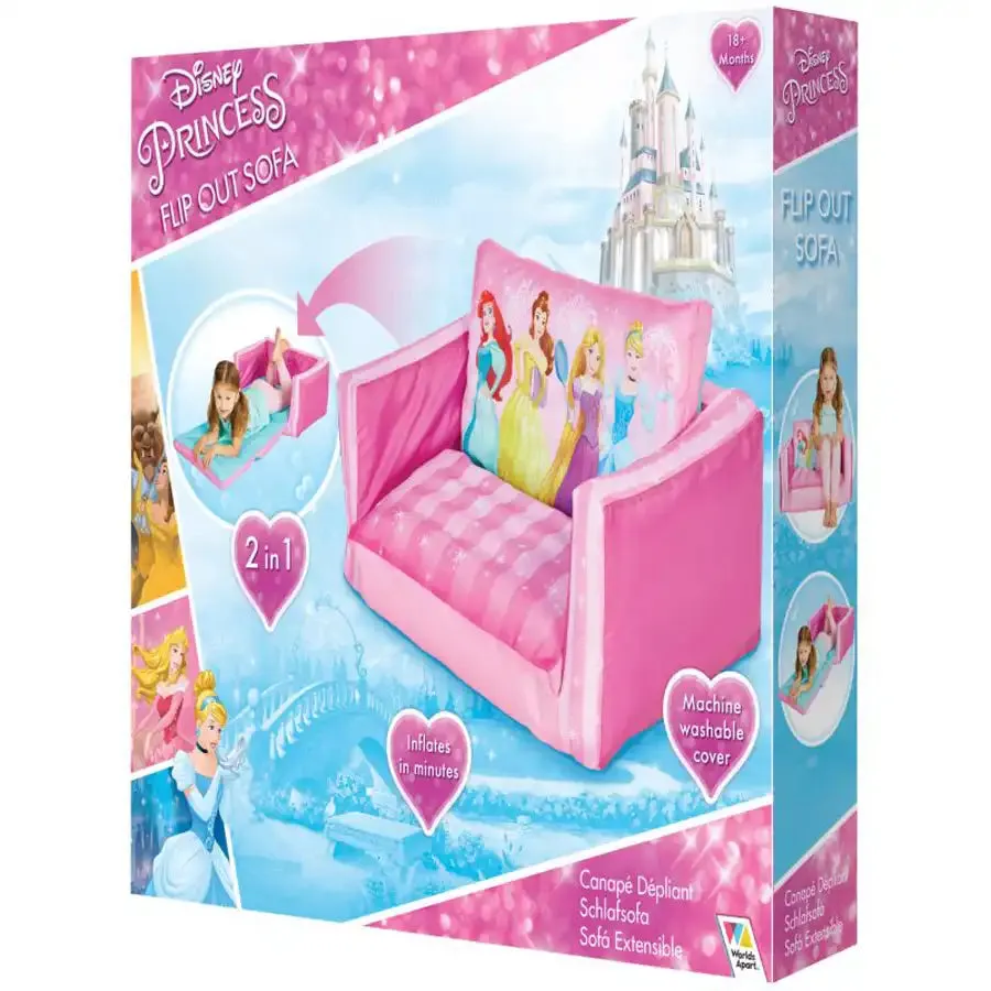 Moose Toys Princess Flip Out Mini Sofa 2-in-1 Inflatable