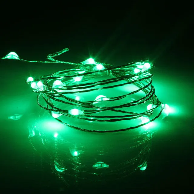 Multicolor 2M/5M/10M RGB LED String Light USB Power Operated Copper Wire LED Fairy Light Home Party Decor Waterproof