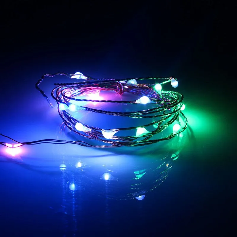 Multicolor 2M/5M/10M RGB LED String Light USB Power Operated Copper Wire LED Fairy Light Home Party Decor Waterproof