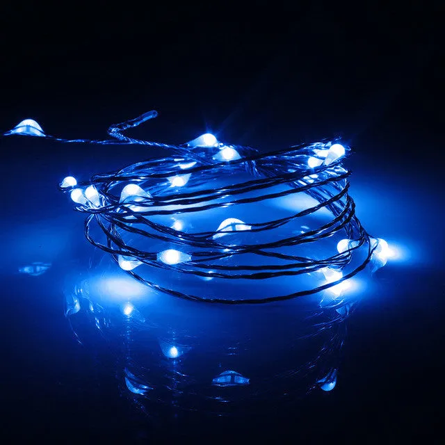 Multicolor 2M/5M/10M RGB LED String Light USB Power Operated Copper Wire LED Fairy Light Home Party Decor Waterproof