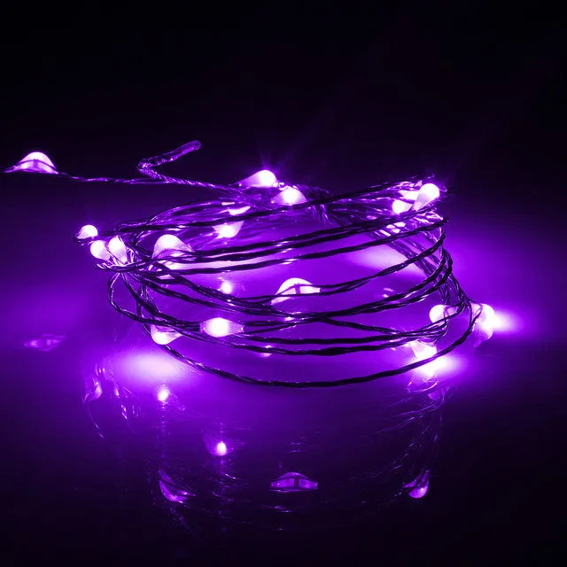 Multicolor 2M/5M/10M RGB LED String Light USB Power Operated Copper Wire LED Fairy Light Home Party Decor Waterproof