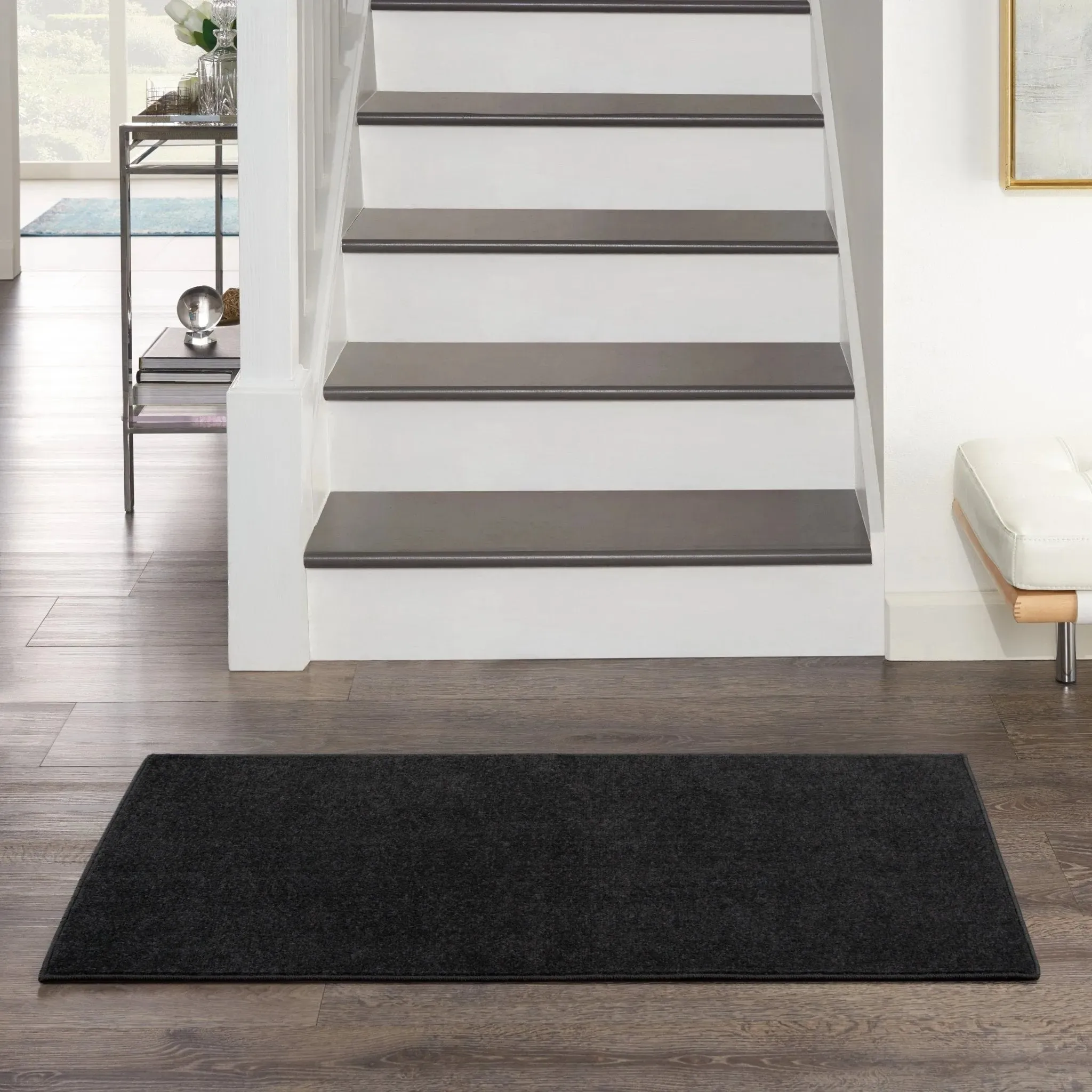 Nourison Essentials NRE01 Black Rug