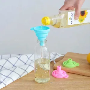 Oil Bottle Funnel Silicon Foldable