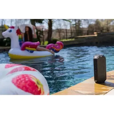 Open Box - Altec Lansing HydraBoom Waterproof Bluetooth Speaker - Black