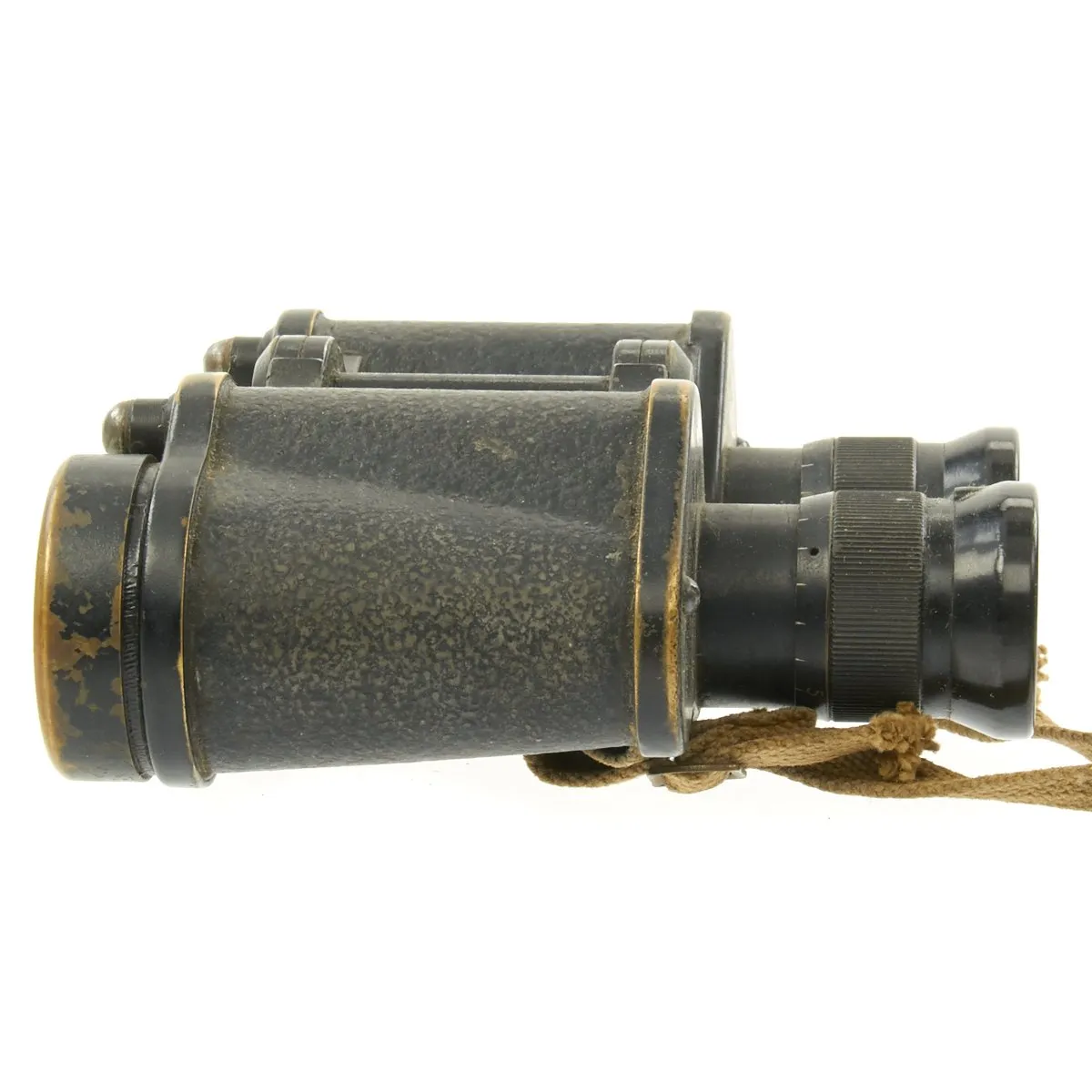 Original British WWII 1944 dated No.2 Mk.III 6X Binoculars by Kershaw with 1941 dated Case