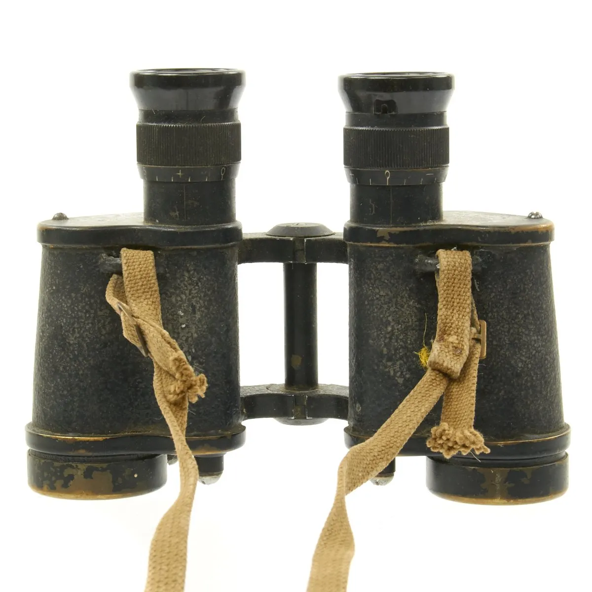 Original British WWII 1944 dated No.2 Mk.III 6X Binoculars by Kershaw with 1941 dated Case