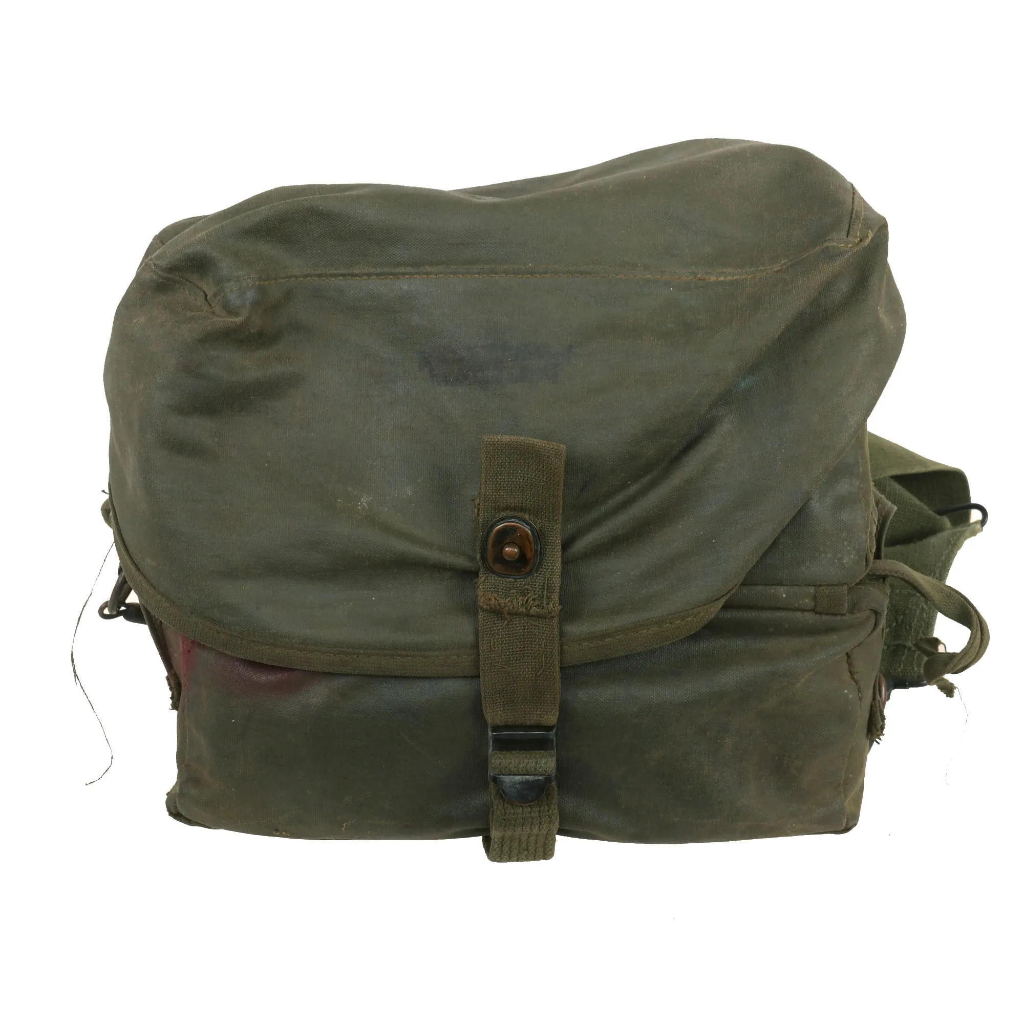 Original U.S. Early Vietnam War Unit-One Rubberized Trifold 1st Pattern M3 Medical Bag - With Contents