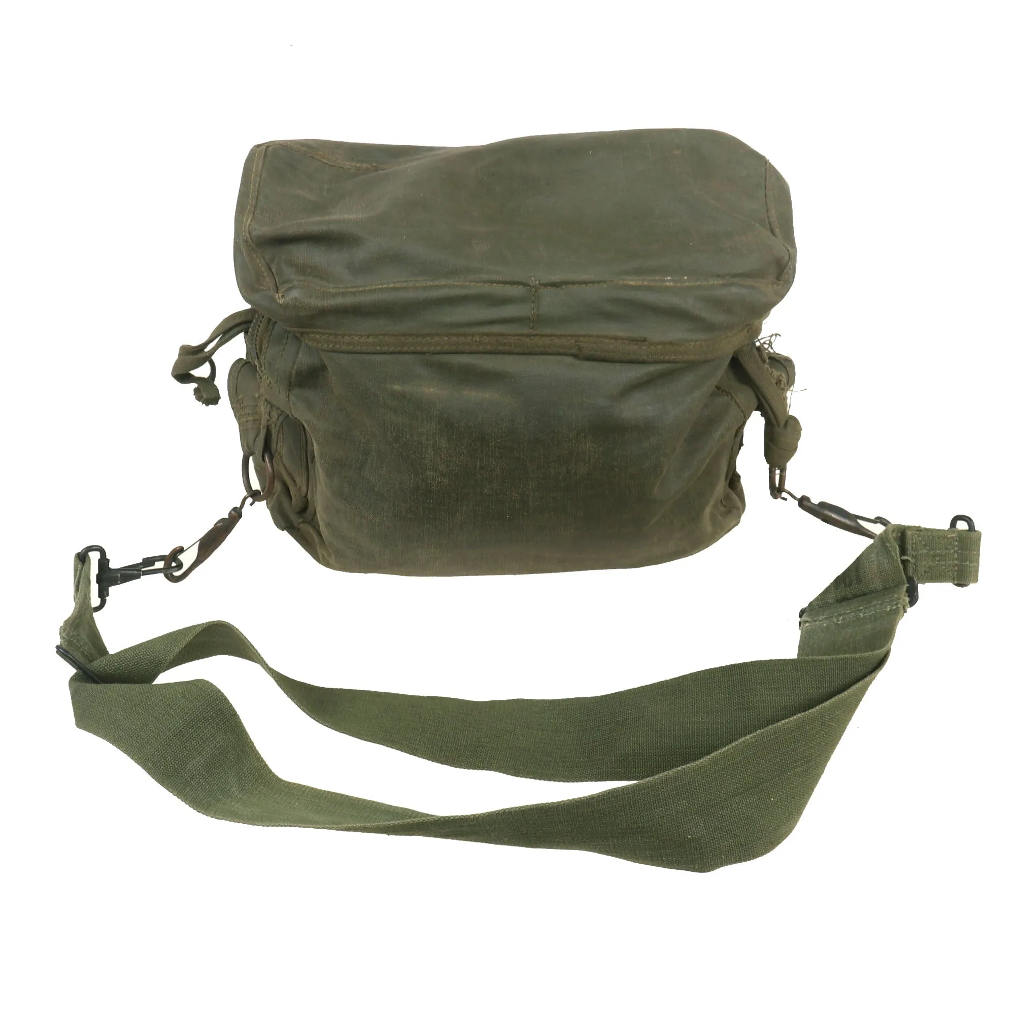 Original U.S. Early Vietnam War Unit-One Rubberized Trifold 1st Pattern M3 Medical Bag - With Contents