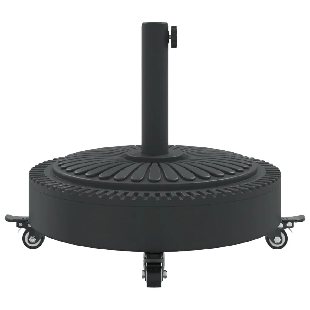 Parasol Base with Wheels for Ø38 / 48 mm Poles 27 kg Round