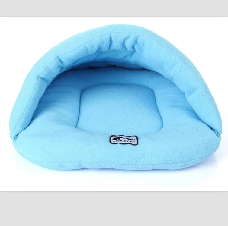 Pet Cozy Cave Sleeping Bag Cat Bed Dog Kennel