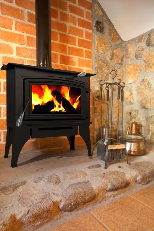 Pleasant Hearth WSL-1800 1,800 Sq. Ft. Medium 65,000 BTU EPA Certified Wood-Burning Stove New