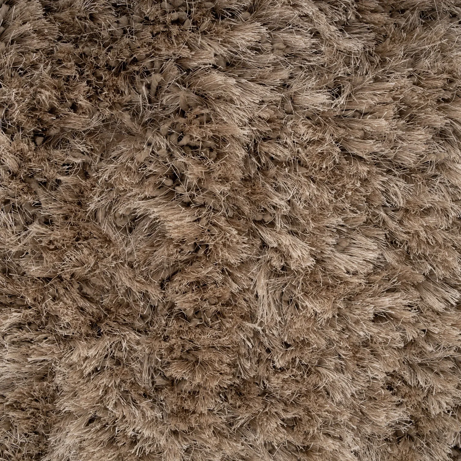 Plush Soft Greige Shaggy Rug - Zia