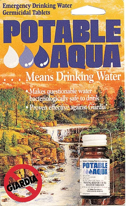 Potable Aqua Military Water Purification Tablets - USA Made