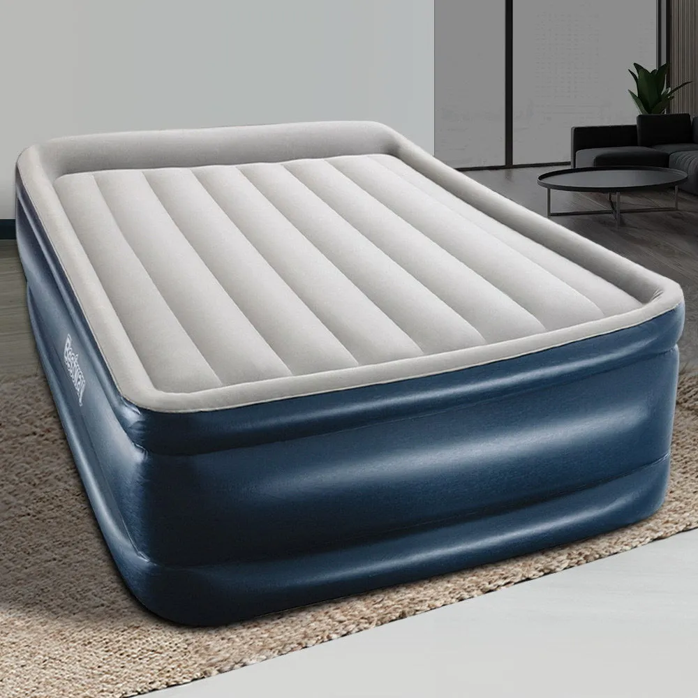 Queen Inflatable Air Bed w/ Built-In Pump, Pillow - Bestway