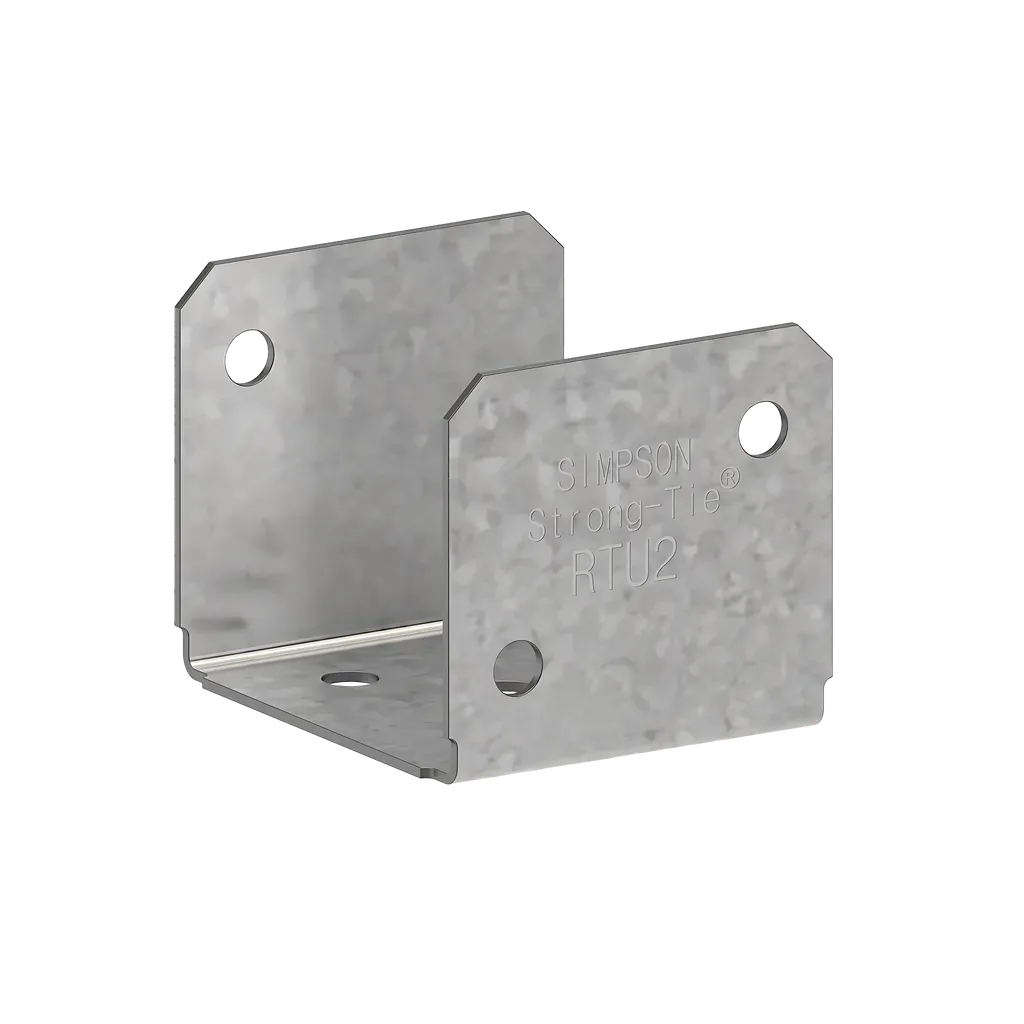 RTU 18-Gauge Galvanized Rigid Tie® Connector for 2x Joist, 2x Post