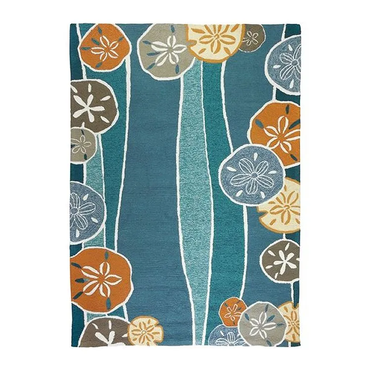 Sand Dollar Harvest Hand-Hooked Indoor/Outdoor Rugs