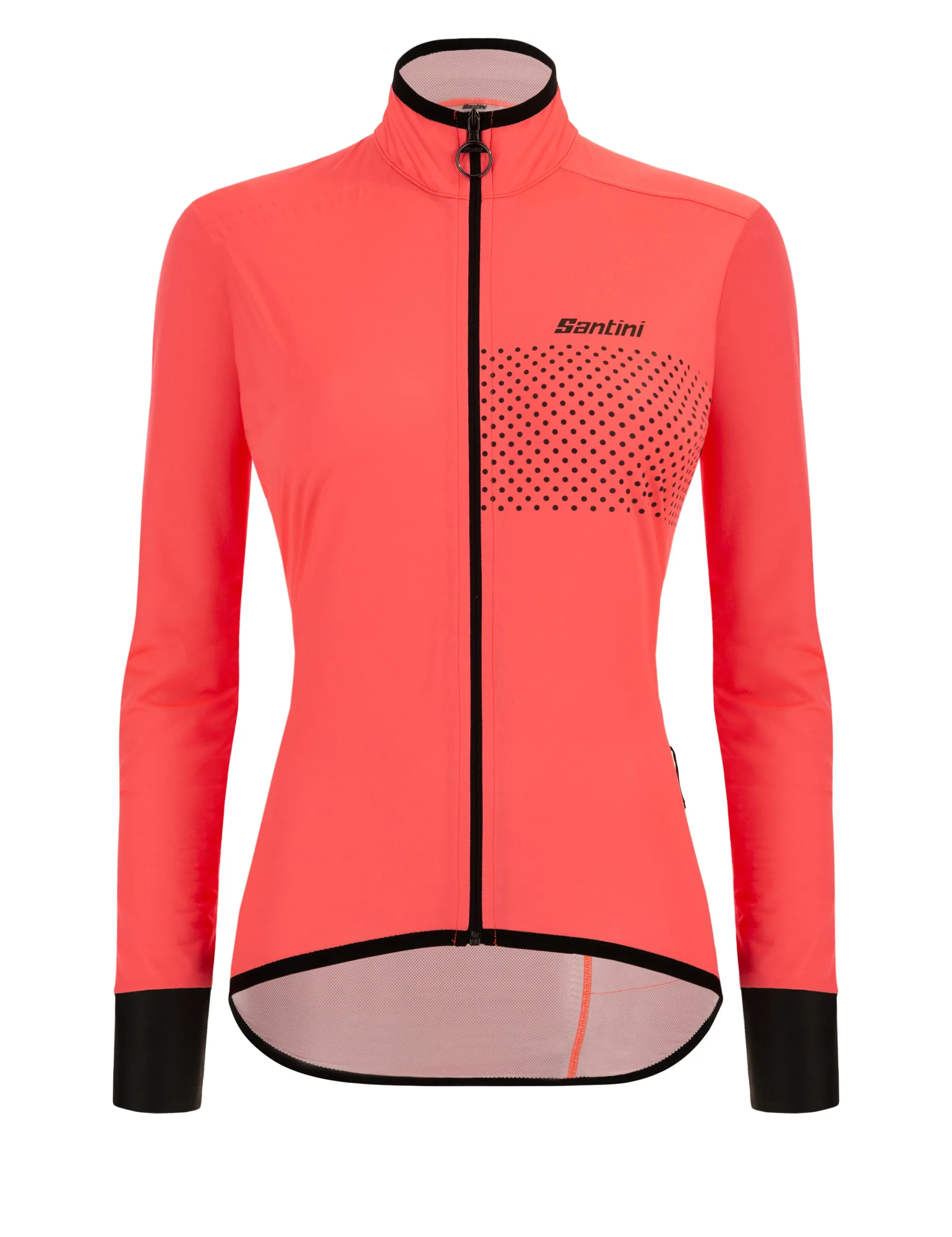 Santini Women's Guard Nimbus Rainproof Jacket - Granatina Pink