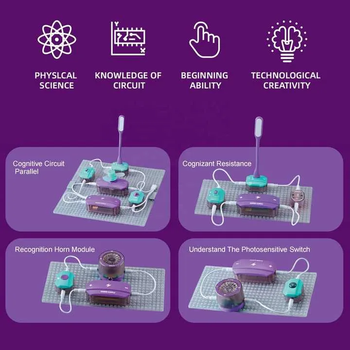 Science Education Electronic Circuit Blocks - 25 pieces