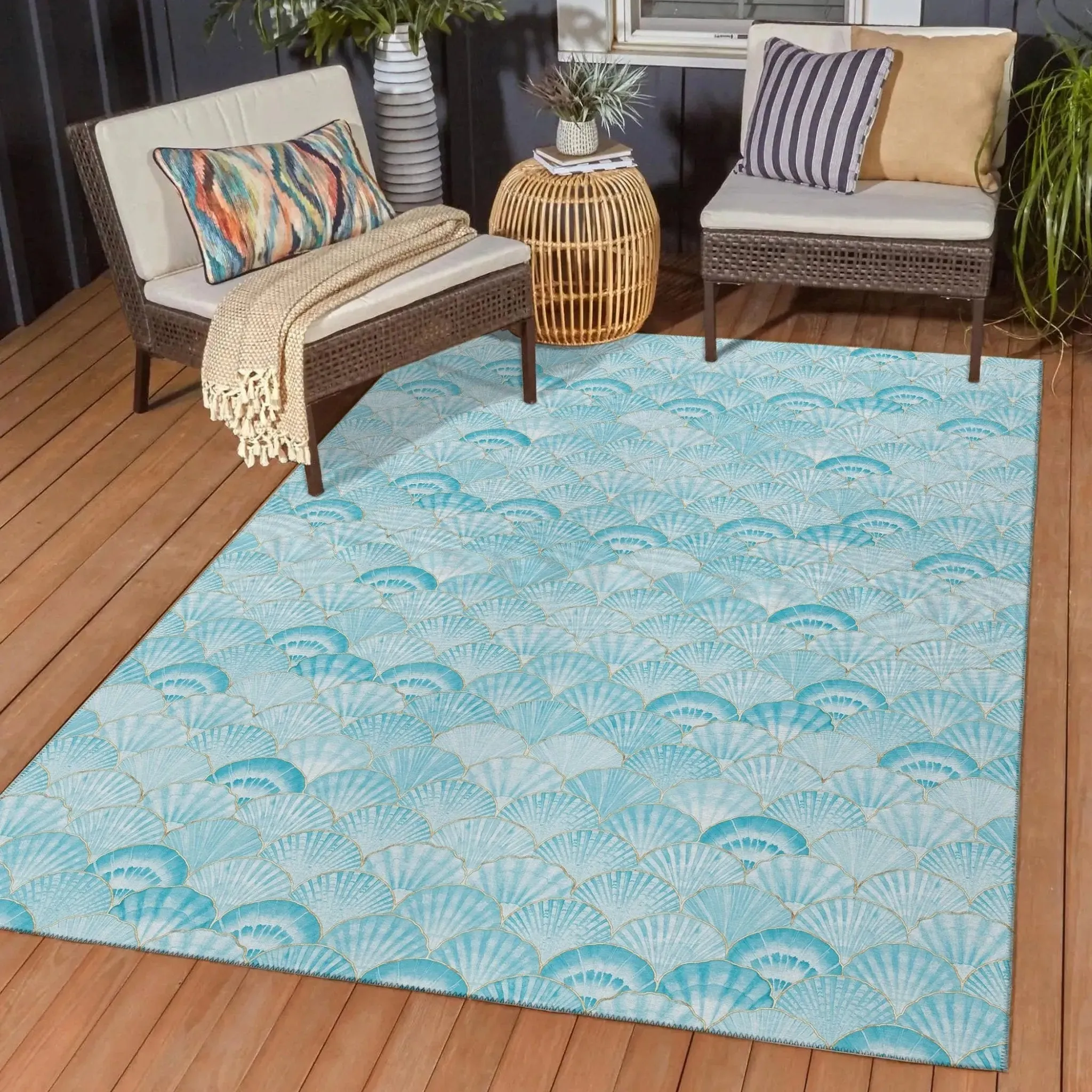 Seabreeze SZ2 Teal Rug