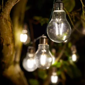 Smart Solar Eureka Retro 10 Bulb String Lights