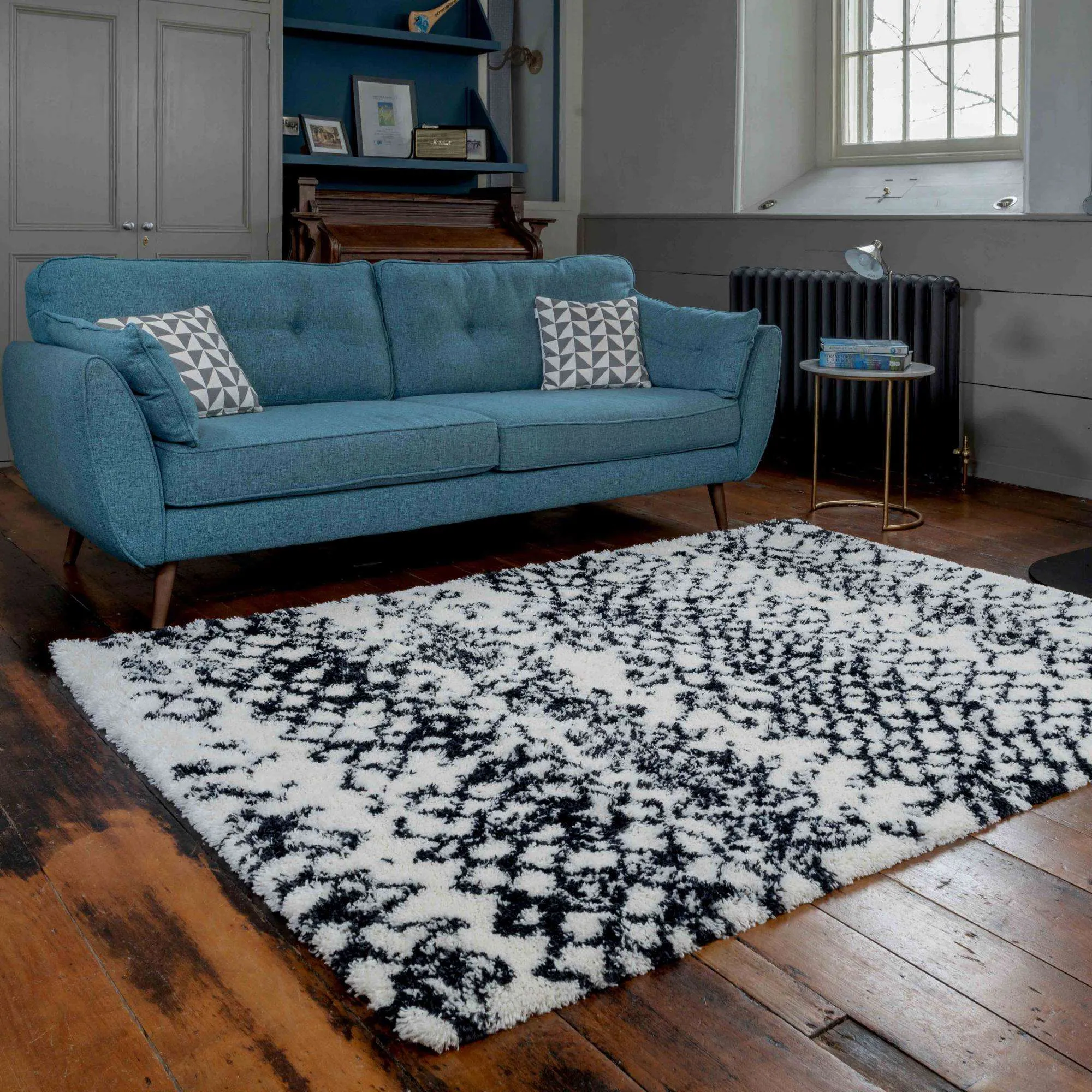 Soft Berber Moroccan Distressed Shaggy Bedroom Rugs - Denali