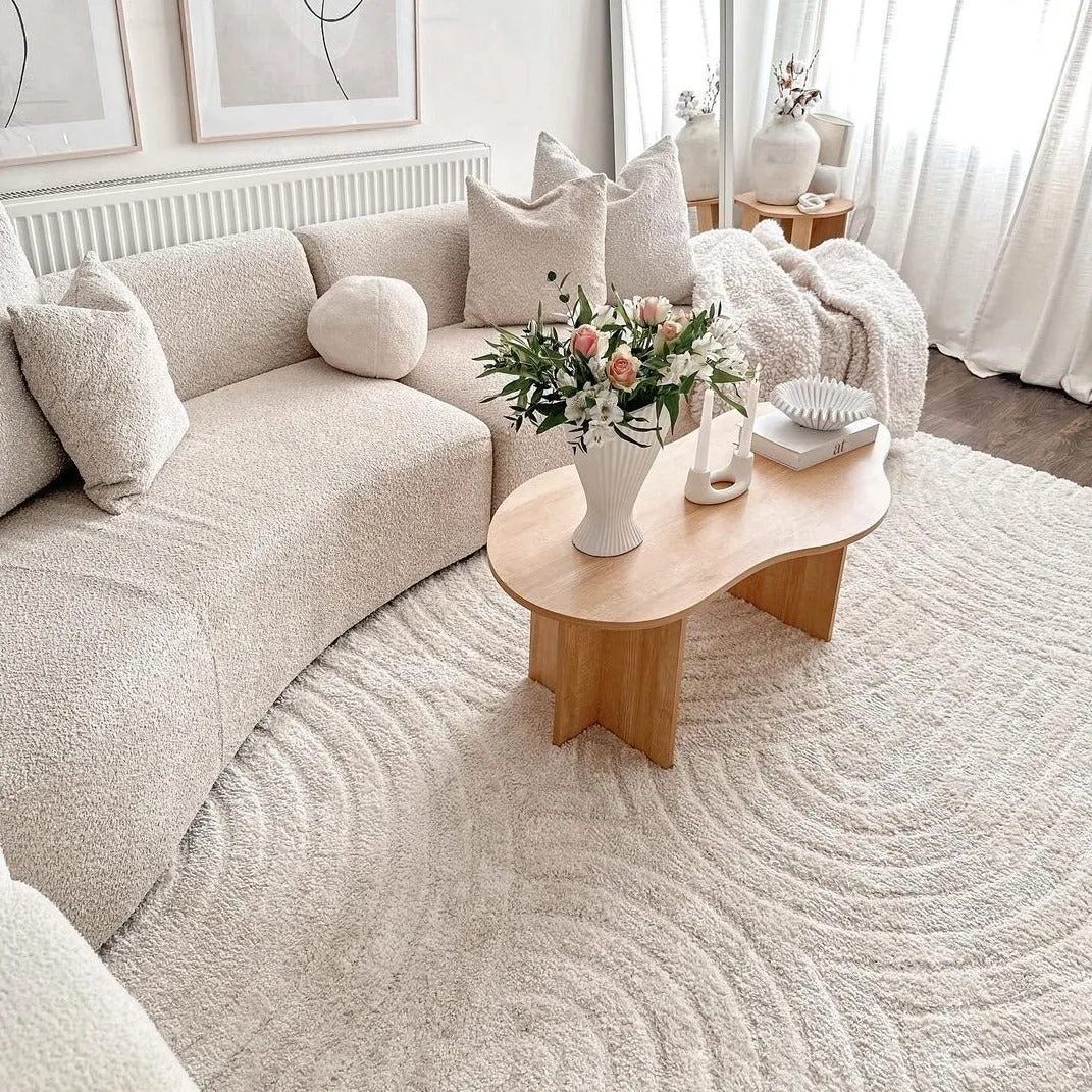 Soft Cream Boho Rug - Groove