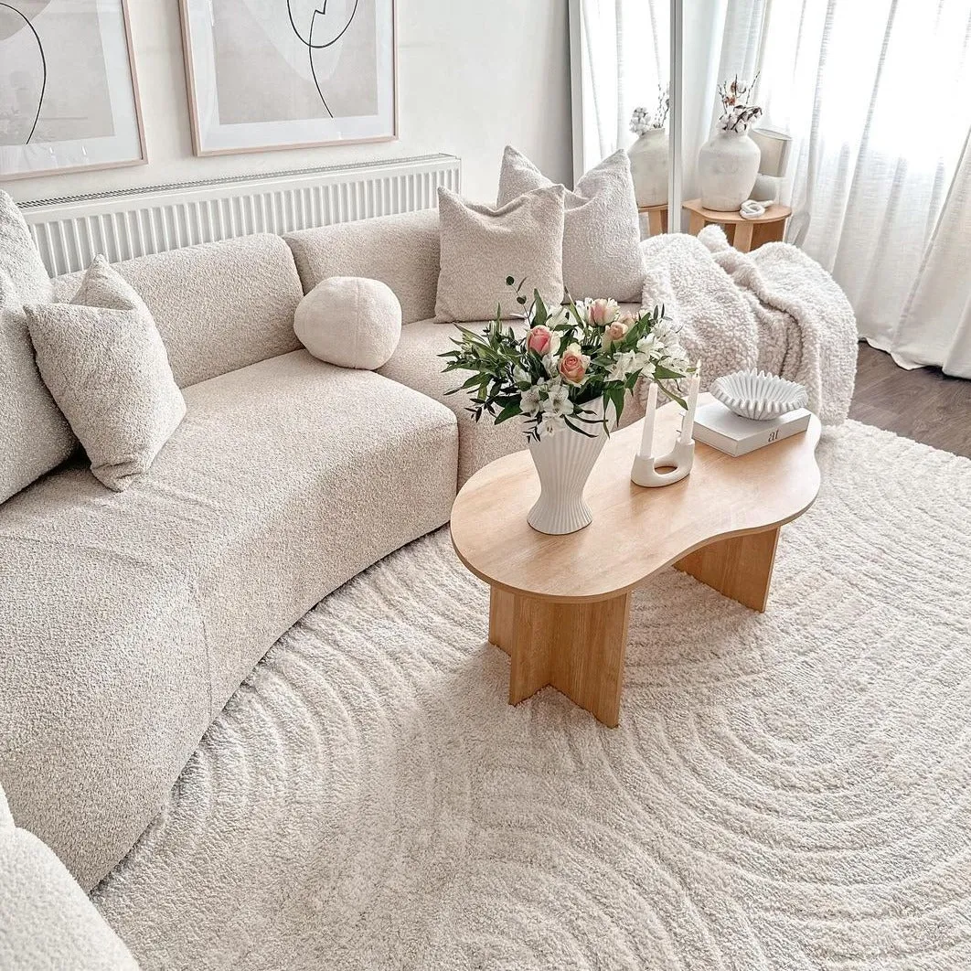 Soft Cream Boho Rug - Groove