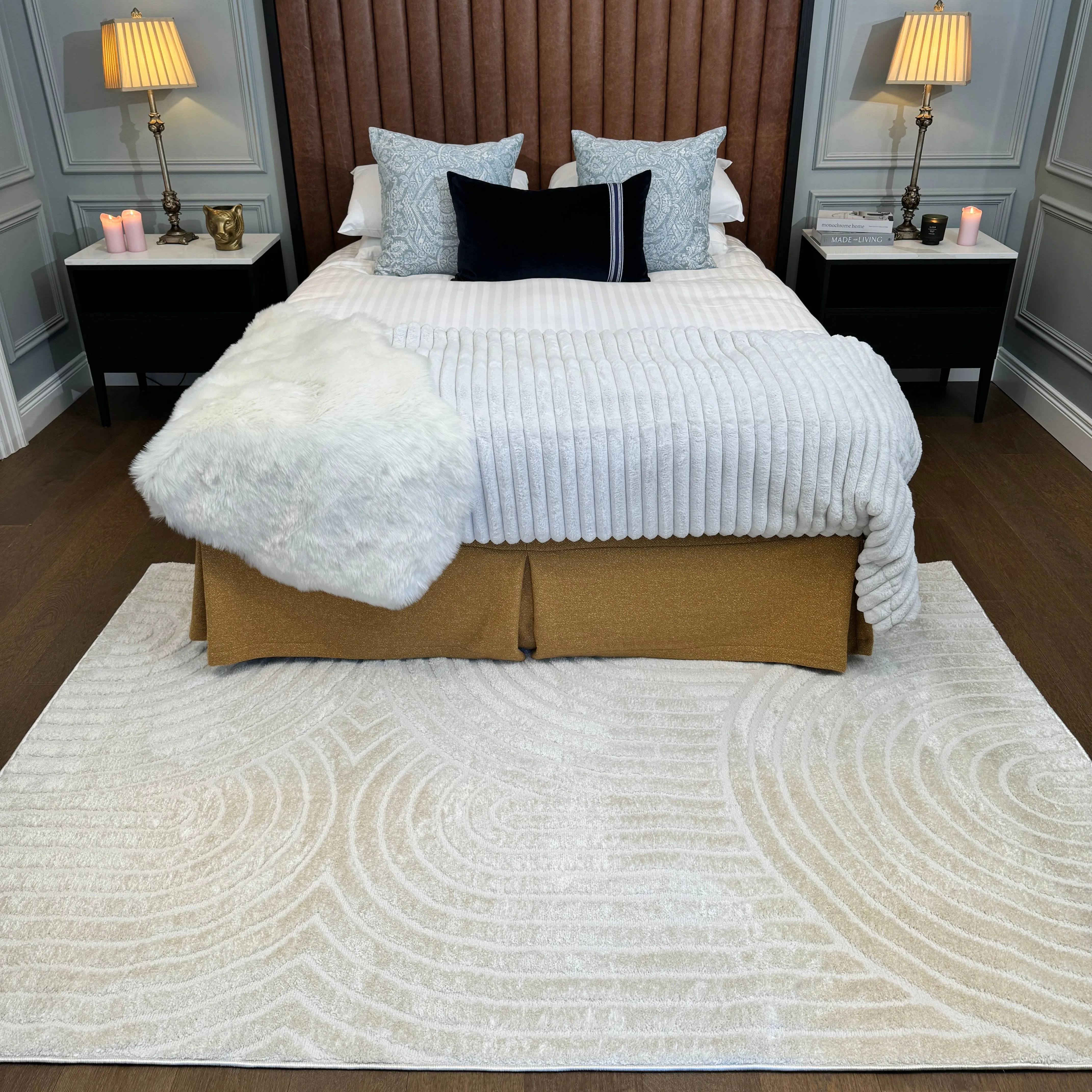 Soft Cream Boho Rug - Groove