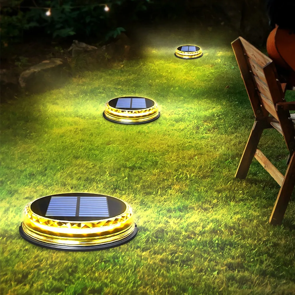 Solar Powered LED Ground Stake Lawn Lights-Solar Powered