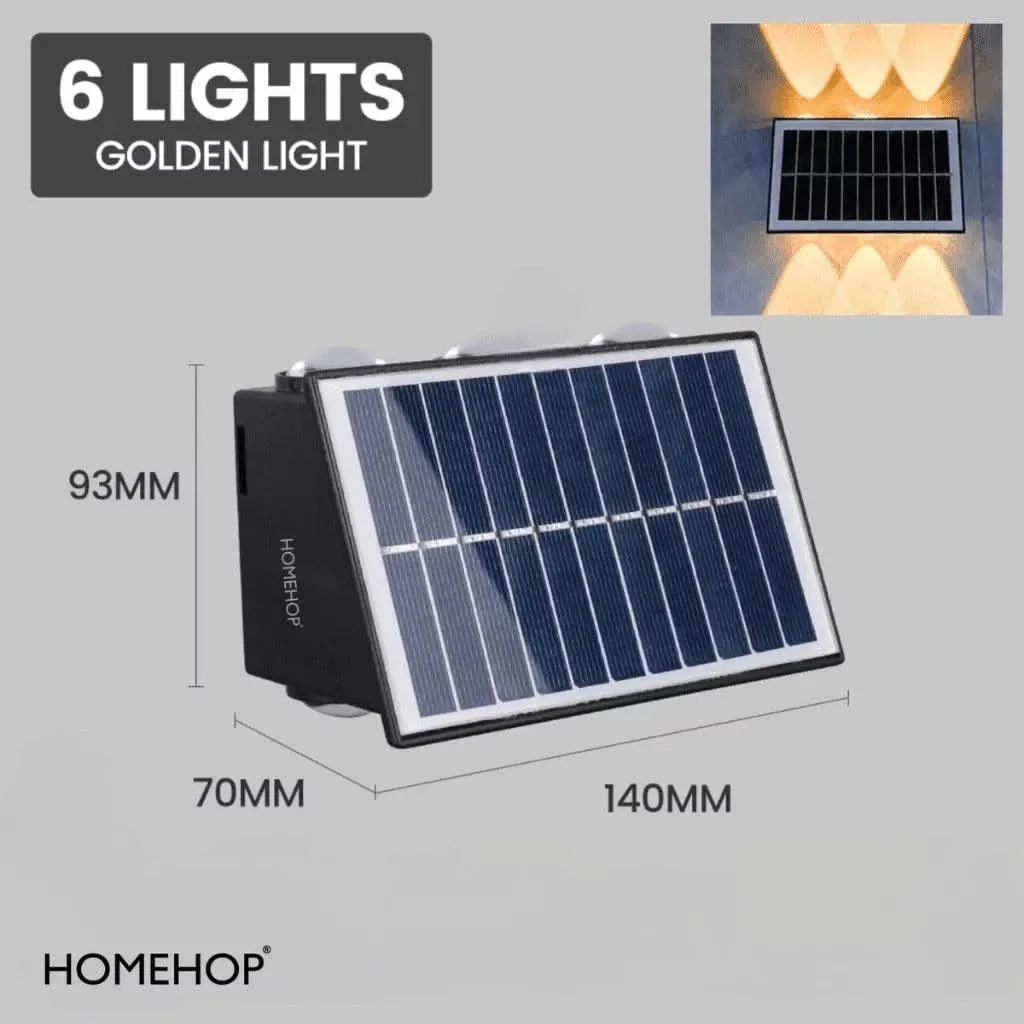 Solar Up & Down Light Waterproof LED Garden Wall Lights For Outdoor, Home